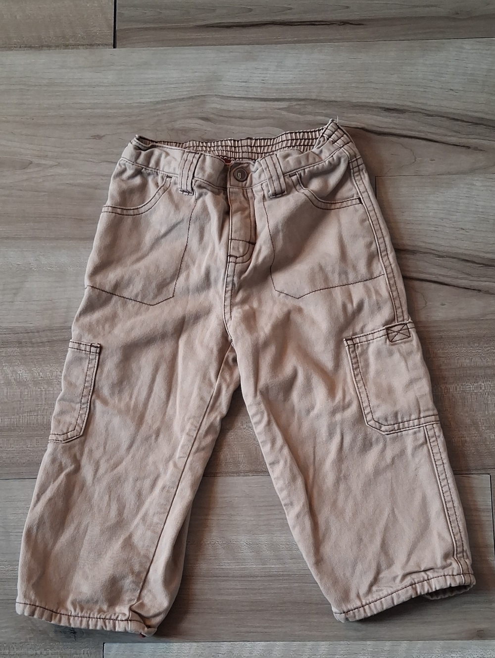 Gymboree Tan Cargo Lined Pants Size 18-24 Months (N)